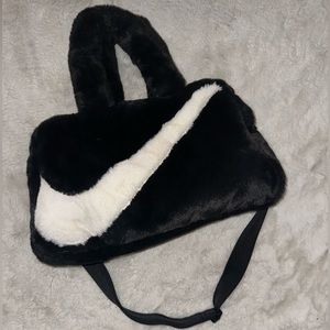 Nike faux fur tote